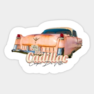 1955 Pink Cadillac Coupe de Ville Sticker